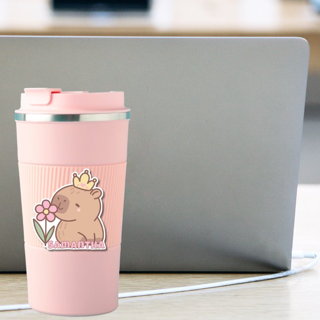 Sticker Dessin Mignon de Capybara Kawaii (Créateur téléchargé)