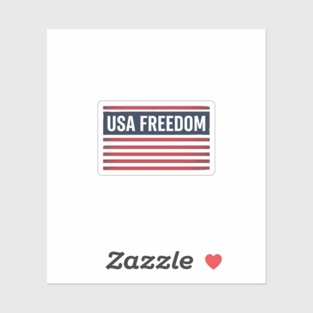 Sticker Dessin vectoriel de style drapeau patriotique de l (Feuille)