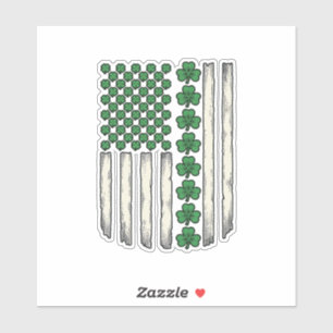 Sticker Dessin vectoriel vintage du drapeau américain Sham
