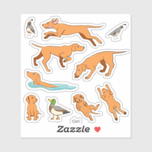 Sticker Dessins stylisés de Vizslas