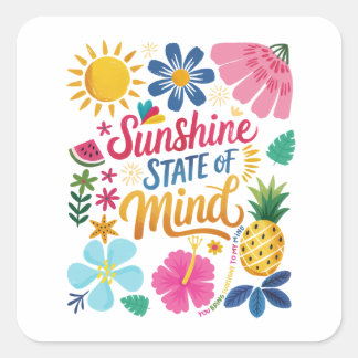 Sticker d'état d'esprit Sunshine