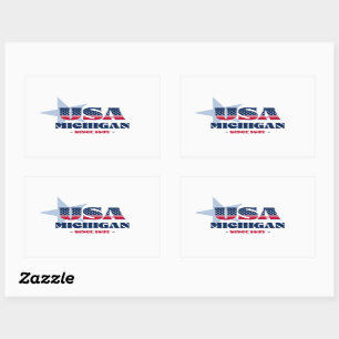 Sticker d'état du Michigan My Home