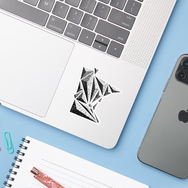 Sticker d'état MN (Ordinateur portable avec iPhone)