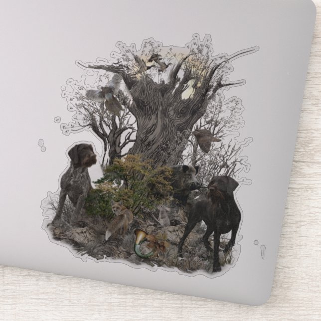 Sticker Deutsch Drahthaar (Détail)