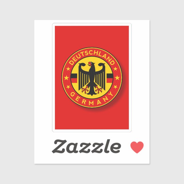 Sticker Deutschland, Insigne d'Allemagne (Feuille)