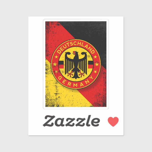 Sticker Deutschland, Insigne d'Allemagne (Feuille)
