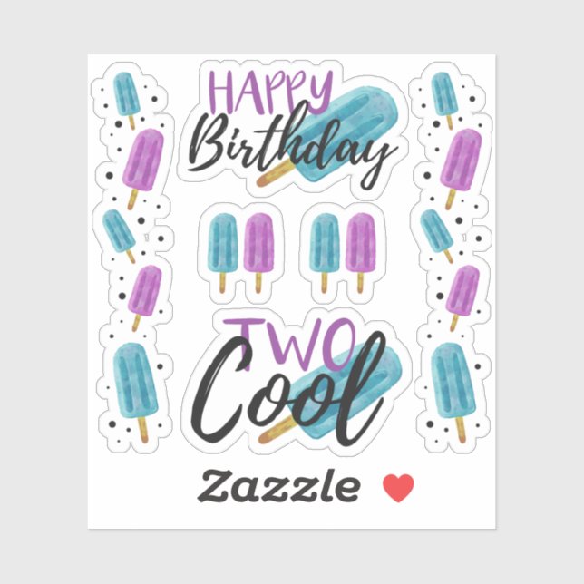 Sticker DEUX ENFANTS COOL 2e page d'album scrapbooking de  (Feuille)