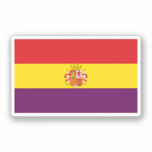 Sticker Deuxième drapeau de la République espagnole