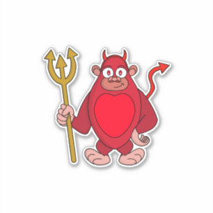 Sticker Devil Gorilla