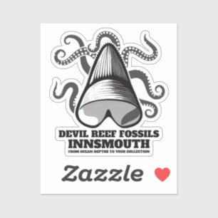 Sticker Devil Reef Shark Teeth Trader Innsmouth