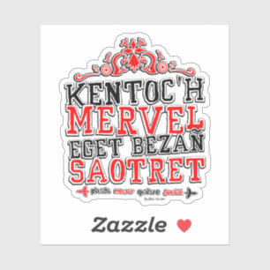 Sticker Devise de la Bretagne