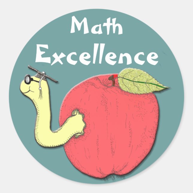 Sticker d'excellence mathématique (Devant)