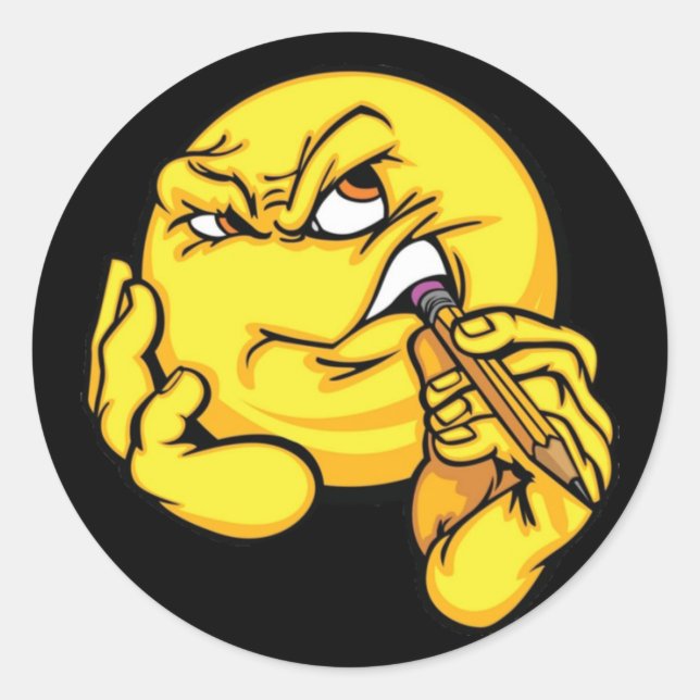 Sticker d'expression de pensée de dessin (Devant)