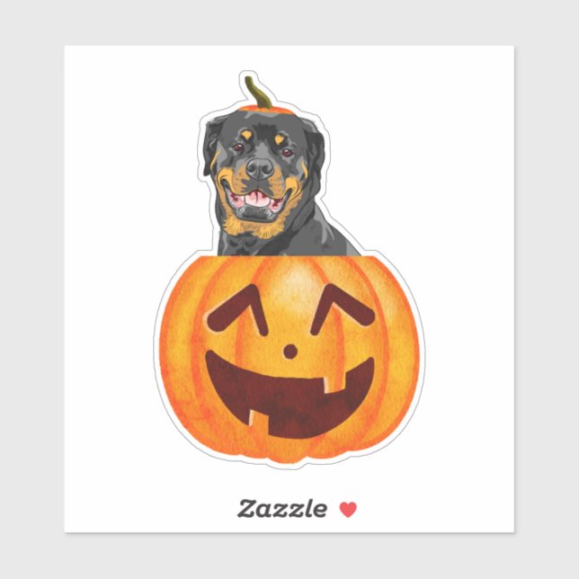 Sticker d'Halloween Rottweiler (Feuille)
