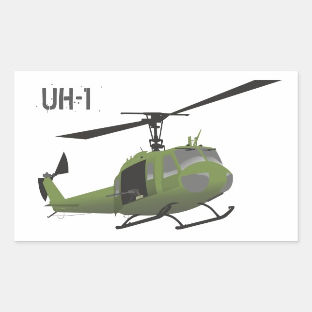 Sticker d'hélicoptère Huey (Devant)