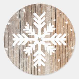 Sticker d'hiver Festitic Rustic Snowflake