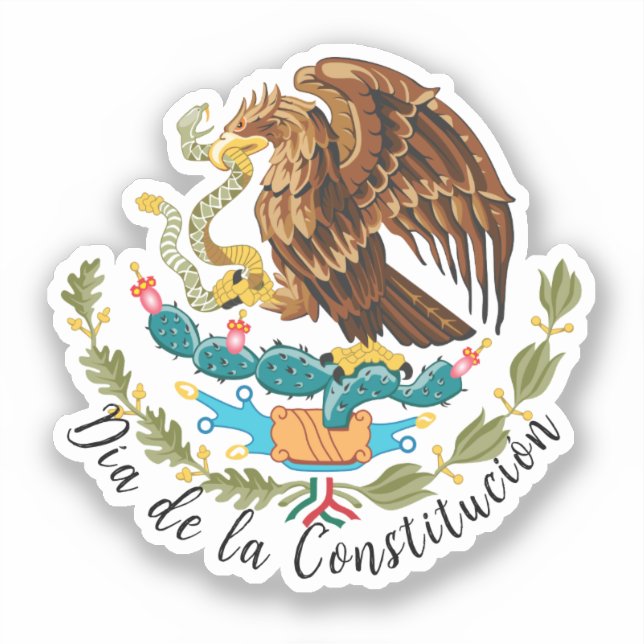Sticker Día de la Constitución (Mexique) (Recto)