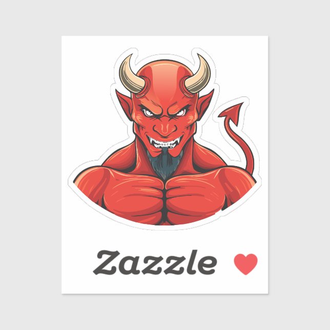 Sticker Diable  (Feuille)
