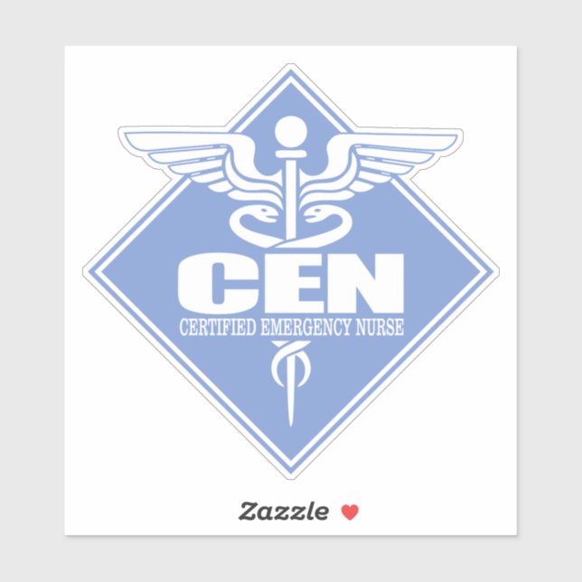 Sticker diamant CEN (infirmière certifiée d'urgence) (Feuille)