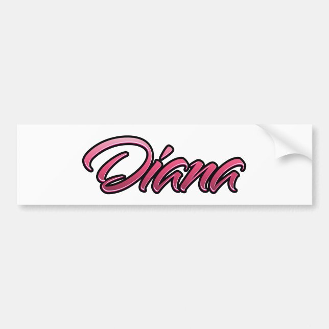 Sticker Diana rose pâle Aufkleber (Devant)