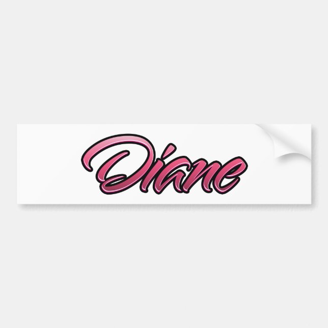 Sticker Diane rose pâle Aufkleber (Devant)