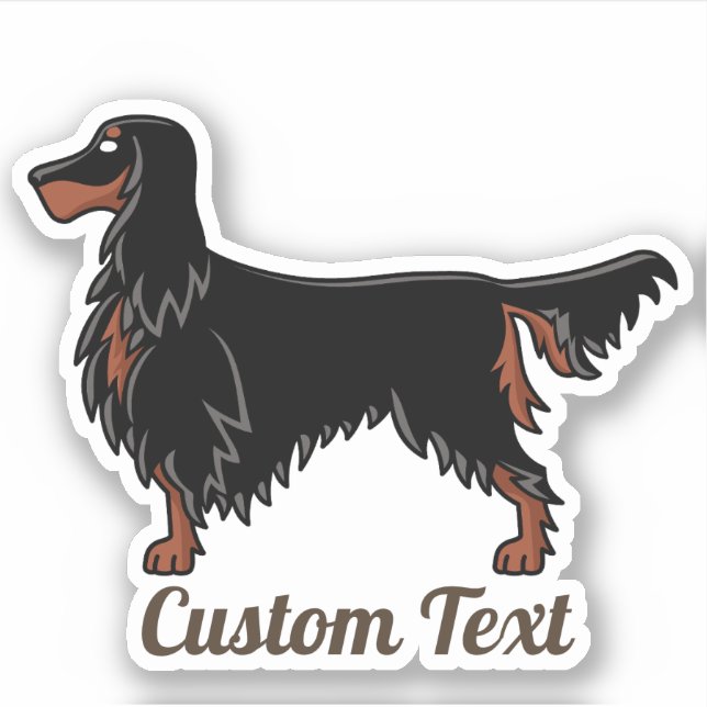 Sticker d'icône Gordon Setter (Devant)