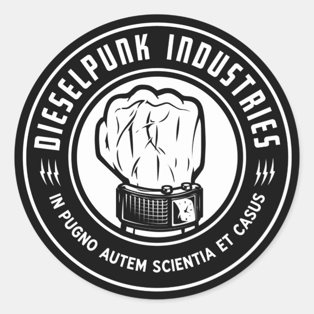 Sticker Dieselpunk Industries (Devant)