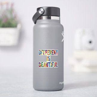 Sticker Different Is Beautiful - Sensibilisation sur l'aut