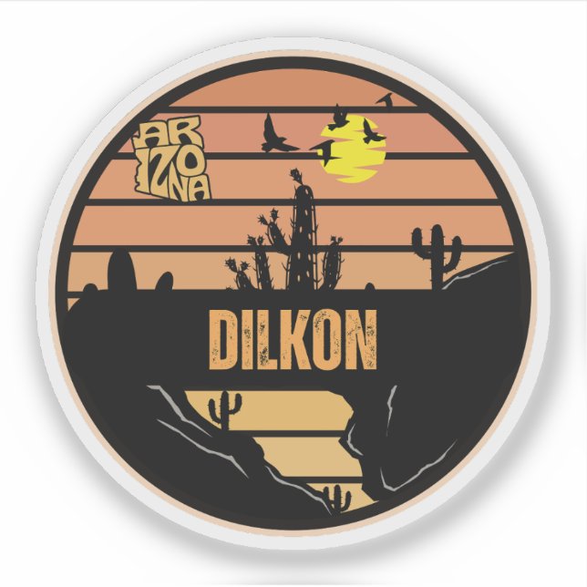 Sticker Dilkon, Arizona (Devant)