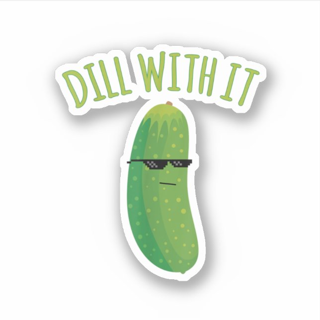 Sticker Dill with It Funny Pickle (Devant)