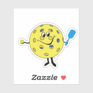 Sticker d'illustration de Pickleball par Deb Jeffr
