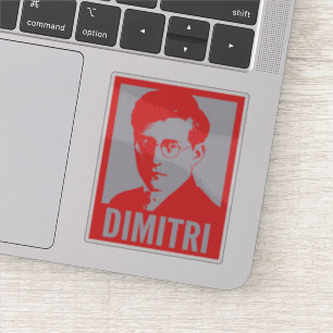 Sticker Dimitri Shostakovich Pop Art Custom Cut Vinyl