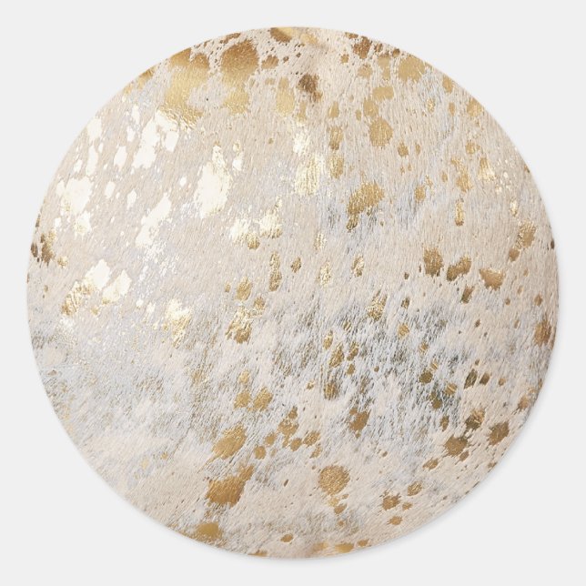 Sticker d'impression en Or Personnalisé (Devant)