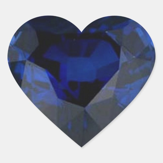 Sticker d'impression Heart Sapphire (Devant)
