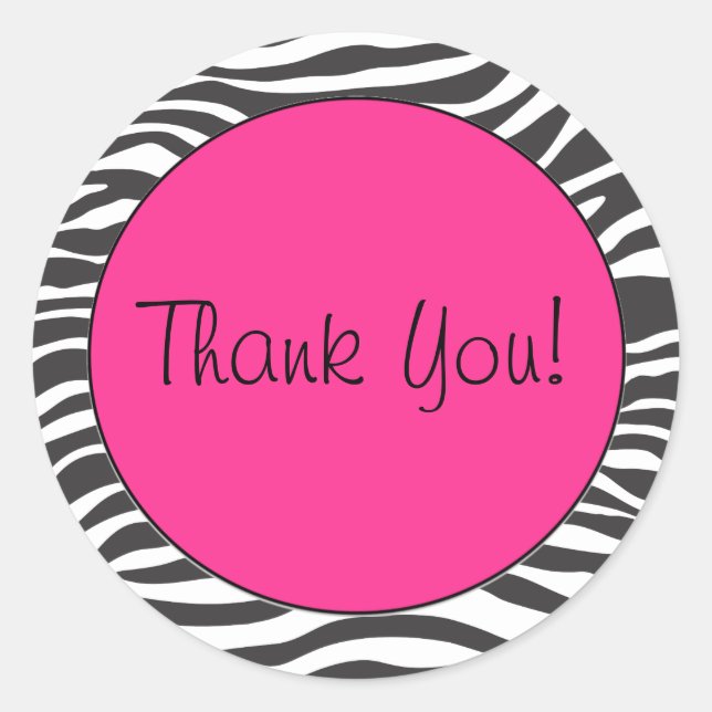 Sticker d'impression Zebra (Devant)