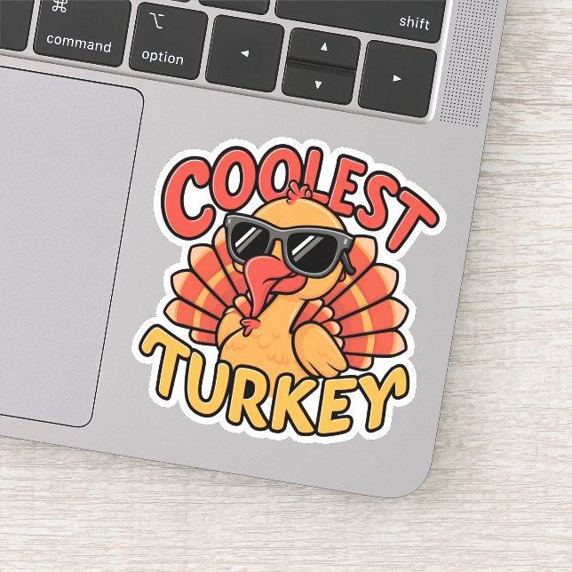 Sticker Dindes enfants les plus cool pour Thanksgiving (Détail)