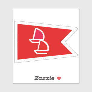 Sticker Dinghy Dames Burgee Vinyl Decal