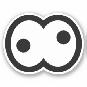 Sticker Dingue Cartoon Eyeball Vinyl