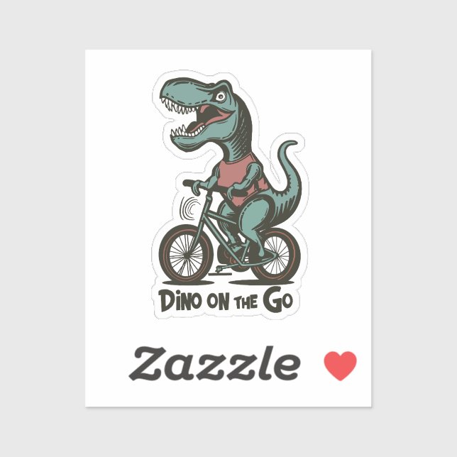 Sticker Dino en déplacement (Feuille)