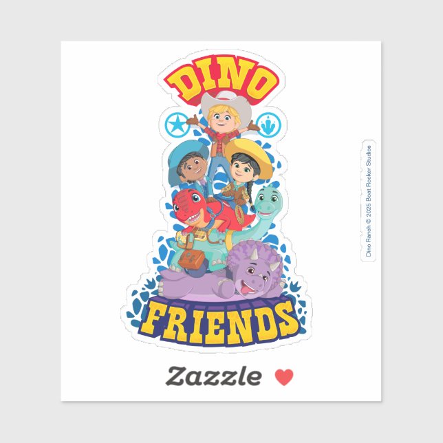 Sticker Dino Friends | Dino Ranch (Feuille)