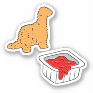 Sticker Dino nugget