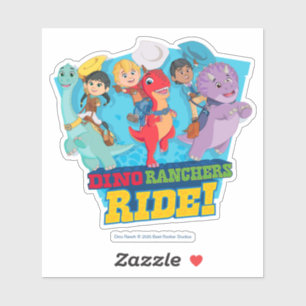 Sticker Dino Ranch   Les Ranchers Ride !