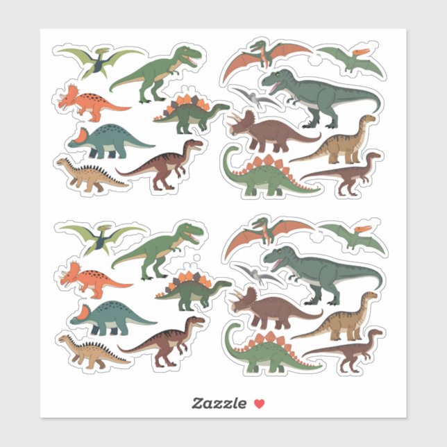 Sticker Dinosaur (Feuille)