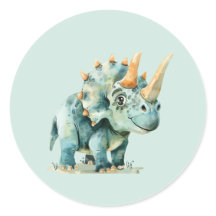 Sticker Dinosaur pour fête d'anniversaire