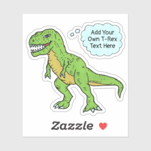 Sticker Dinosaur T Rex Doodle Personnalisé Voix Bubble Dev