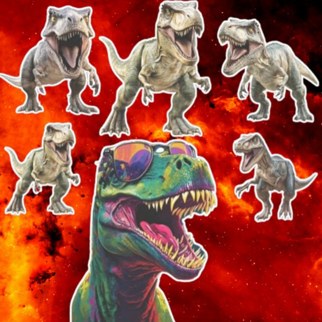 Sticker Dinosaure excitant (Brighten your day with an exciting dinosaur sticker! )