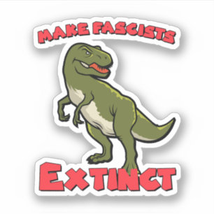 Sticker Dinosaure rétro mignon - Faire disparaître les fas