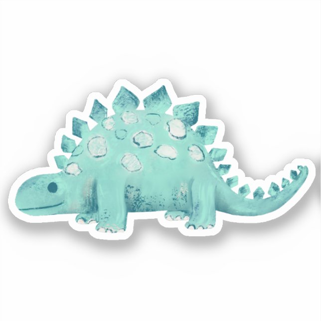 Sticker Dinosaure Stégosaure (Recto)