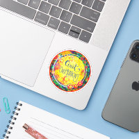 Sticker d'intégrité Jaune amusant Quitter la pensé