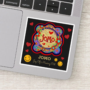Sticker d'intégrité "JOMO" avec Smileys